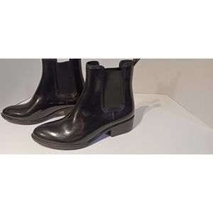 Havana Last Jeffrey Campbell Womens‎ Hurricane Rain Boots Black Shiny Size 9